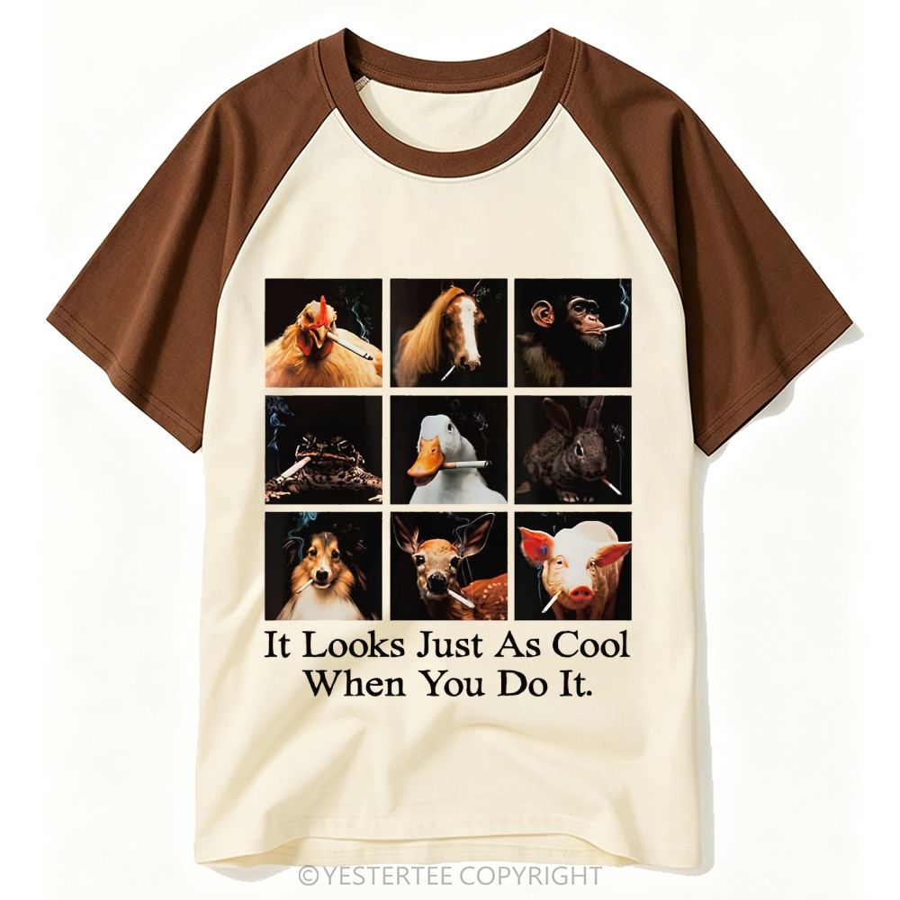 Yestertee It Looks Just As Stupid When You Do It Baseball T-shirt 