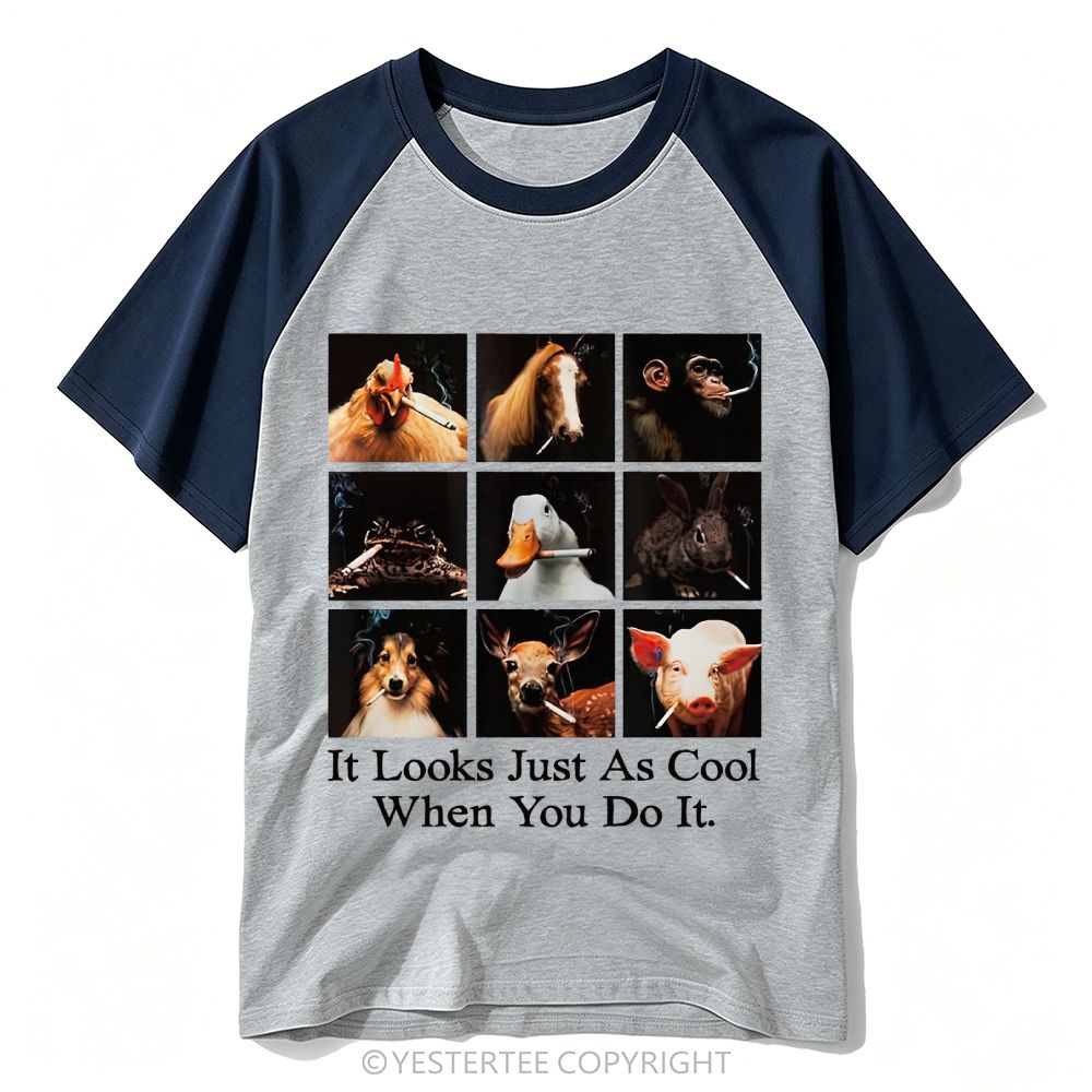 Yestertee It Looks Just As Stupid When You Do It Baseball T-shirt 