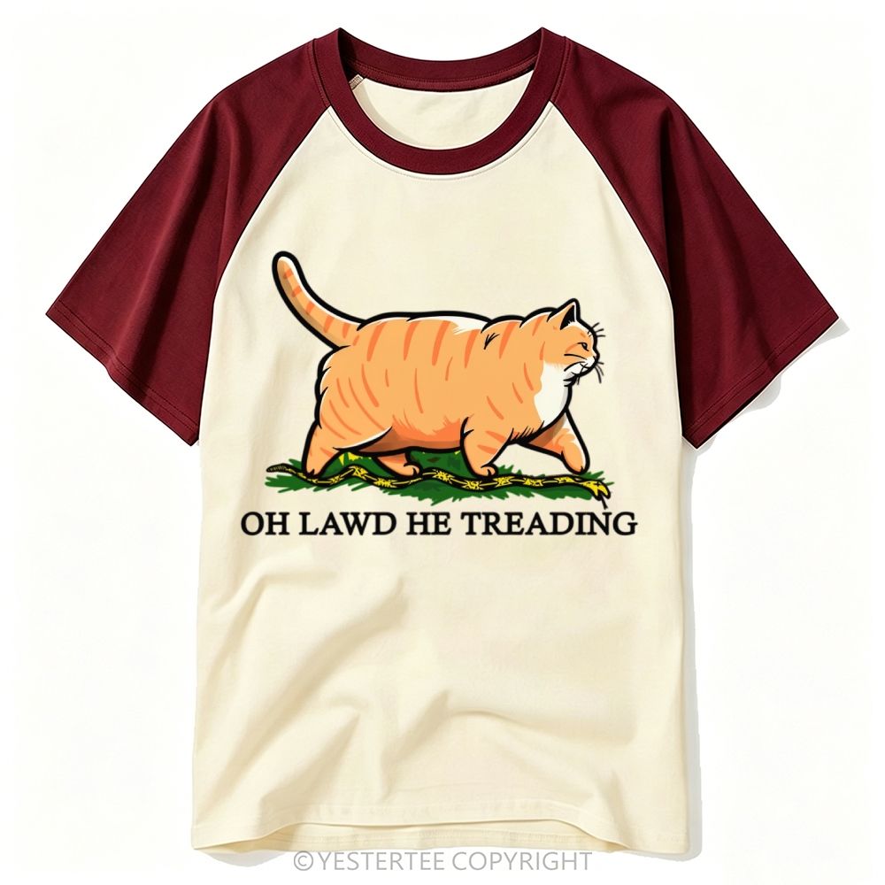 Chubby Orange Tabby Snake Viral Meme Quote Baseball T-shirt