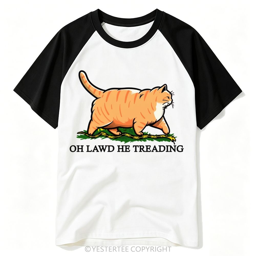 Chubby Orange Tabby Snake Viral Meme Quote Baseball T-shirt