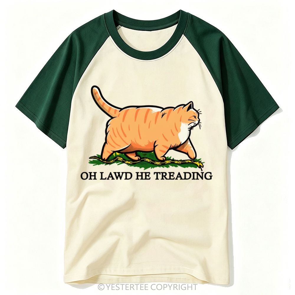 Chubby Orange Tabby Snake Viral Meme Quote Baseball T-shirt