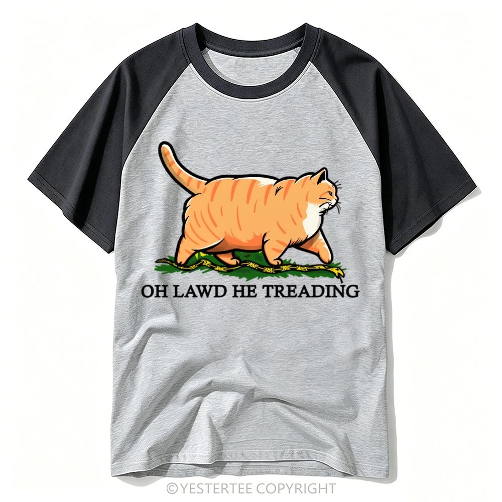 Chubby Orange Tabby Snake Viral Meme Quote Baseball T-shirt
