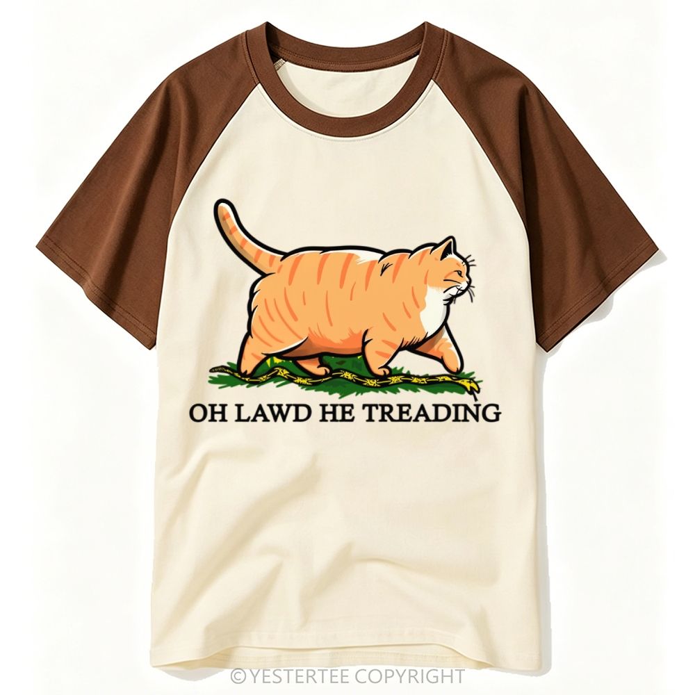 Chubby Orange Tabby Snake Viral Meme Quote Baseball T-shirt