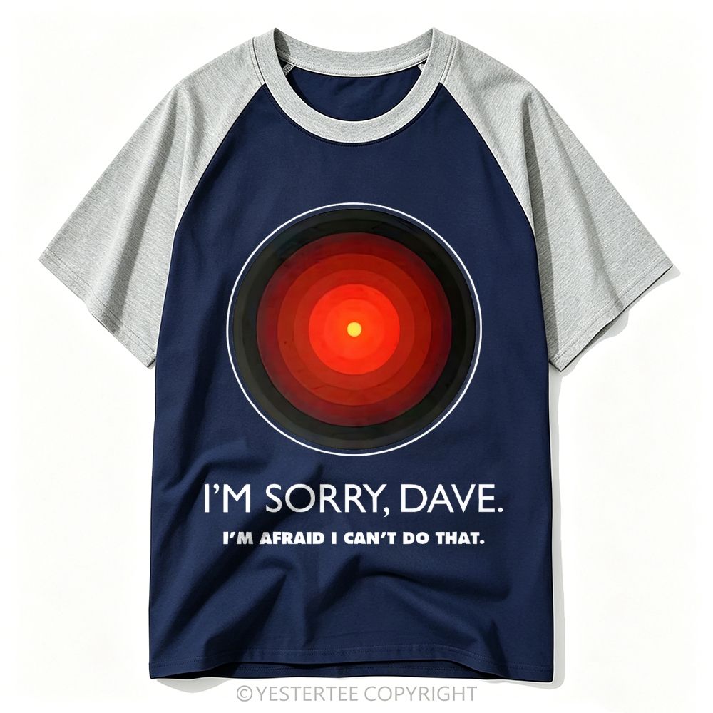 Retro Red Concentric Circle Optical Graphic Baseball T-shirt 