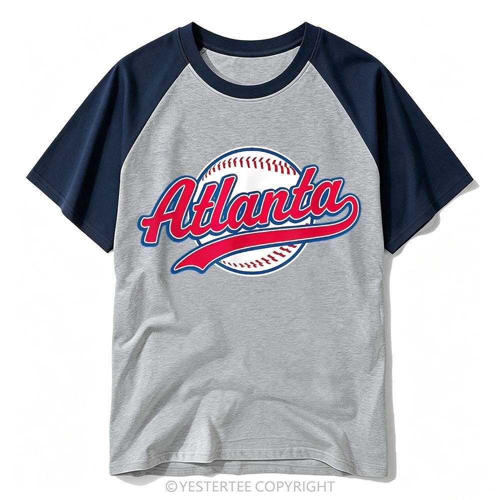 Yestertee Watercolor Yosemite Mountain Bear Deer Wildlife Baseball T-shirt
