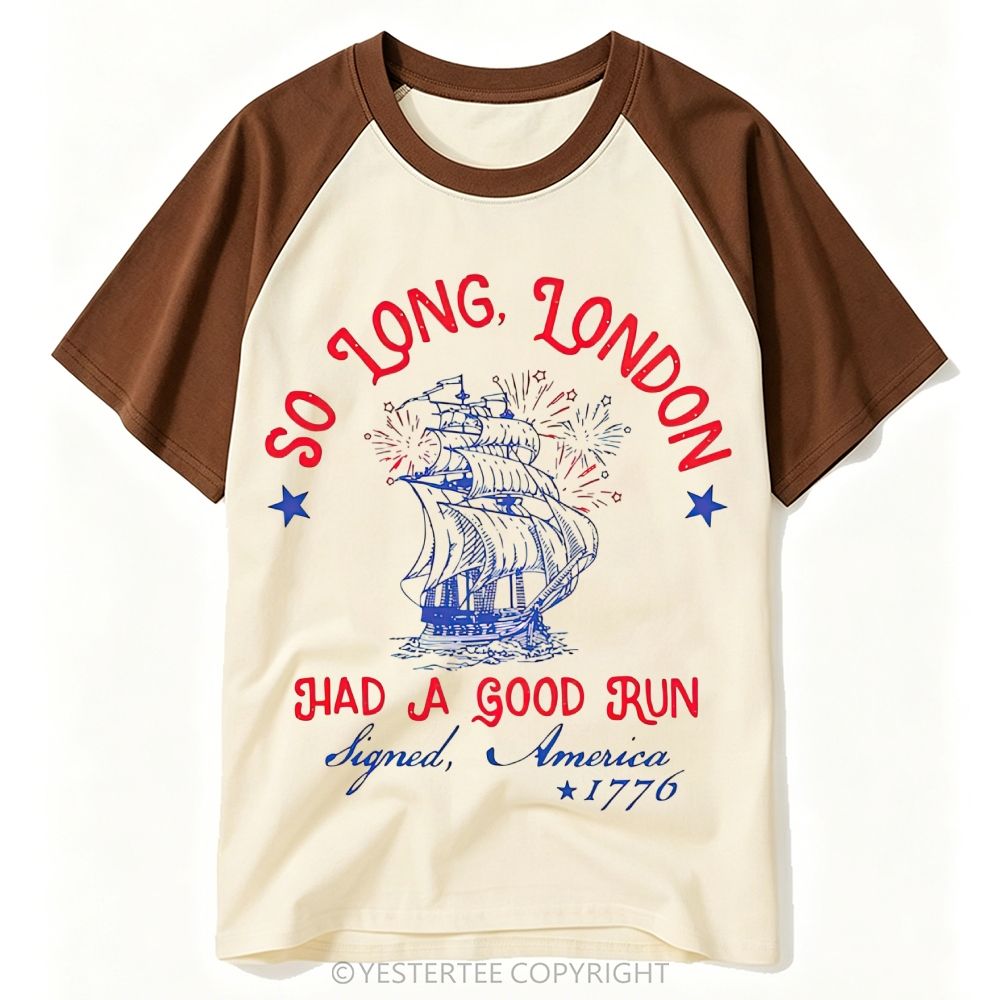 1776 Independence Day Patriotic Tall Ship Fireworks Baseball T-shirt