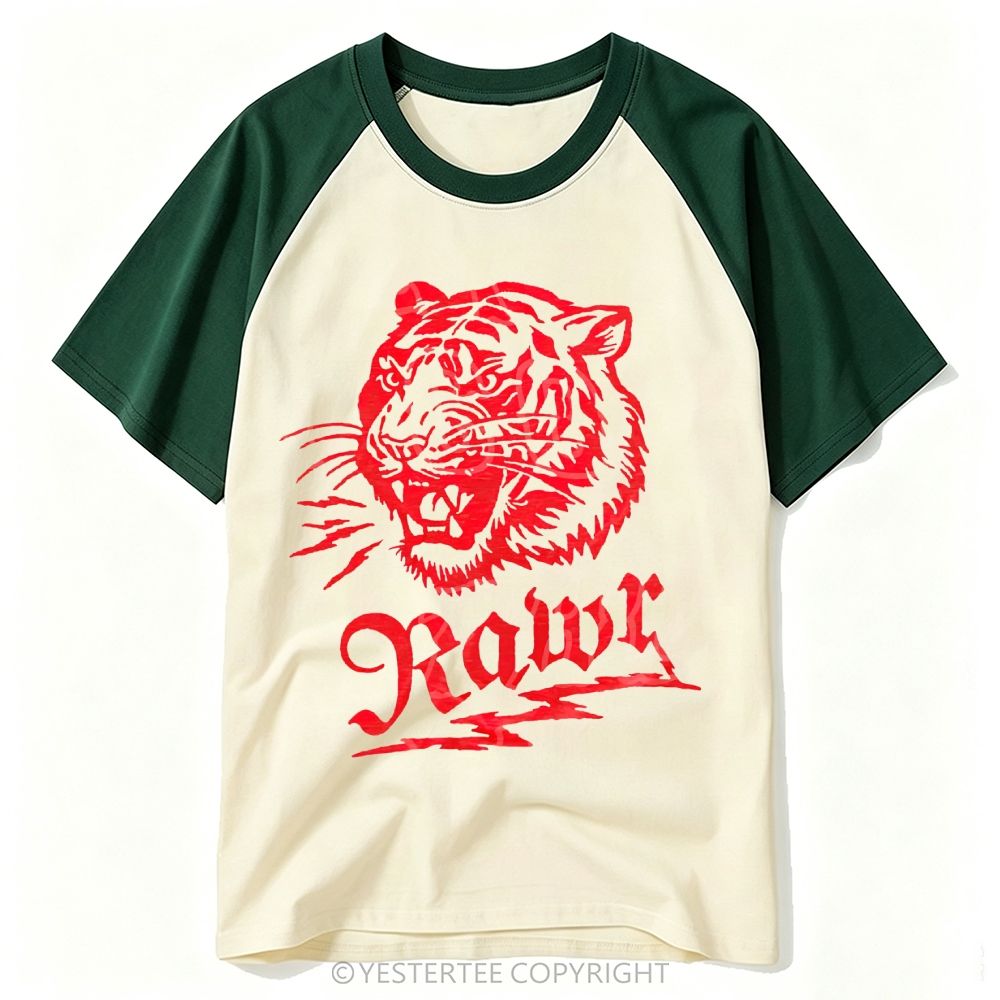 Detailed Illustrated Joshua Tree Desert Wildlife National Park Baseball T-shirt