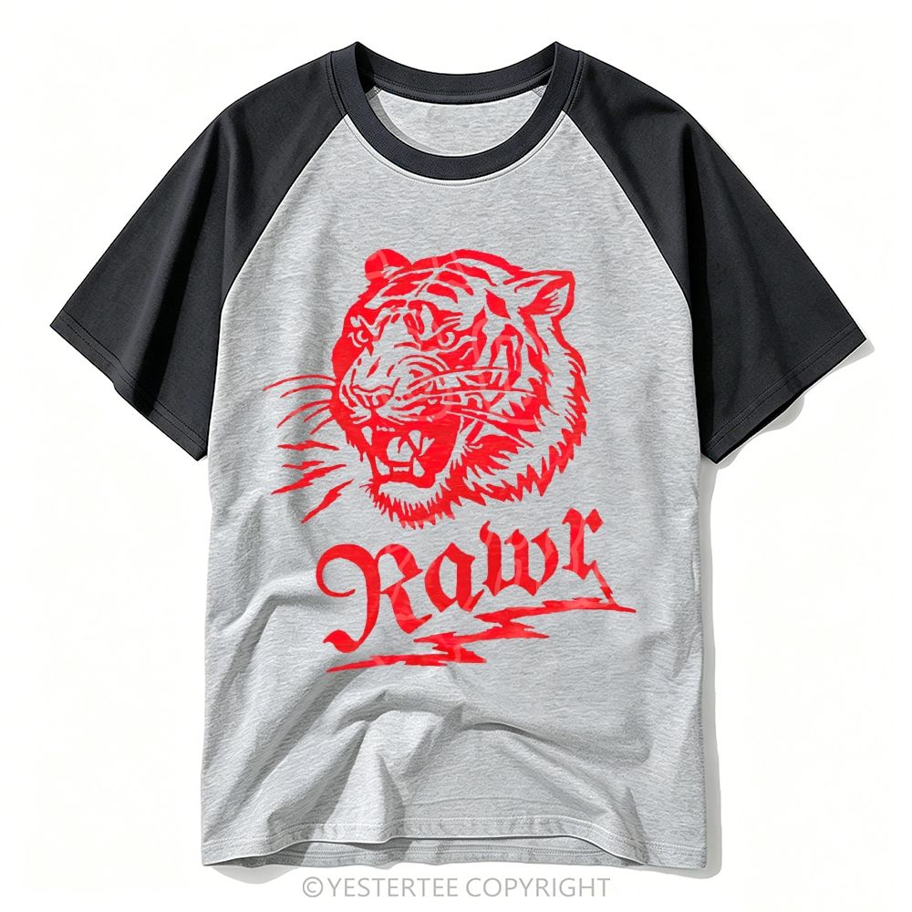 Detailed Illustrated Joshua Tree Desert Wildlife National Park Baseball T-shirt