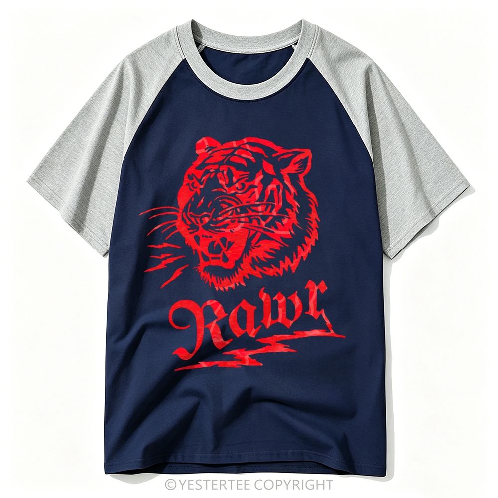 Detailed Illustrated Joshua Tree Desert Wildlife National Park Baseball T-shirt