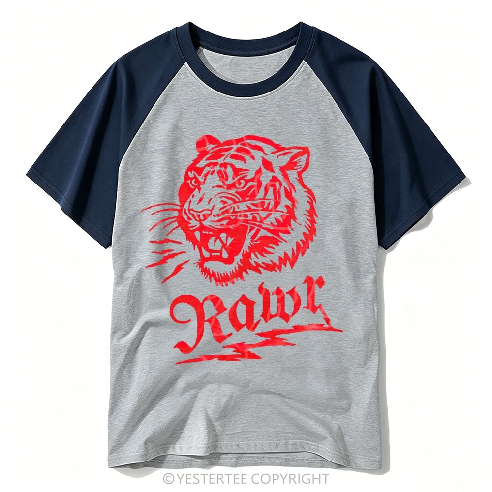 Detailed Illustrated Joshua Tree Desert Wildlife National Park Baseball T-shirt