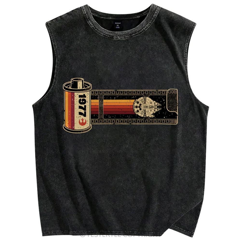 Unisex Printed Washed Tank Top 2607004584