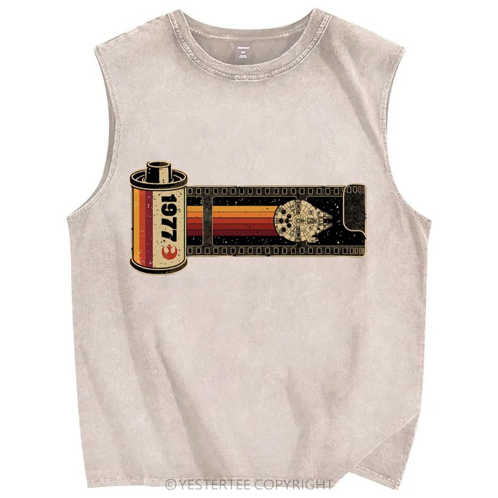 Unisex Printed Washed Tank Top 2607004584