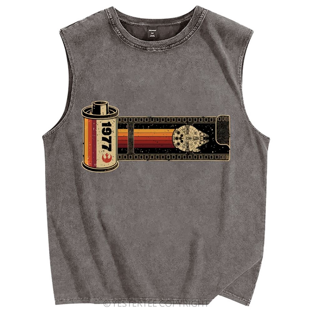 Unisex Printed Washed Tank Top 2607004584