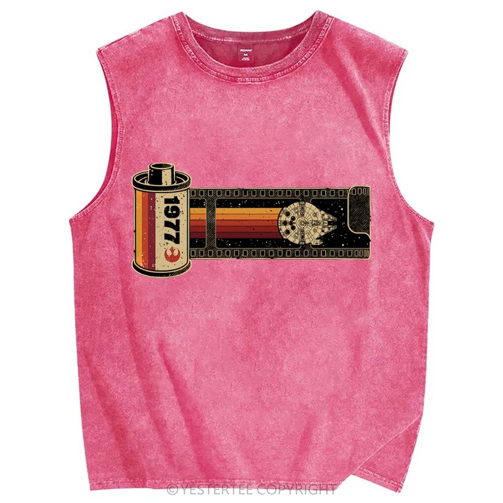 Unisex Printed Washed Tank Top 2607004584