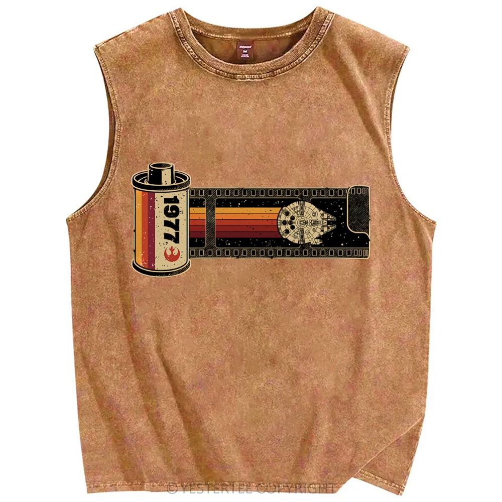 Unisex Printed Washed Tank Top 2607004584