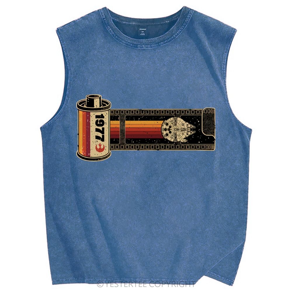 Unisex Printed Washed Tank Top 2607004584
