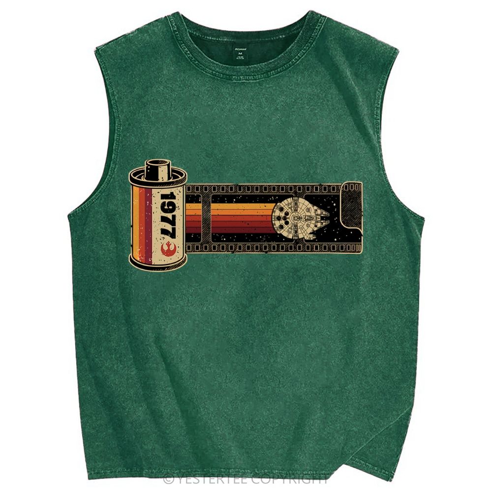 Unisex Printed Washed Tank Top 2607004584