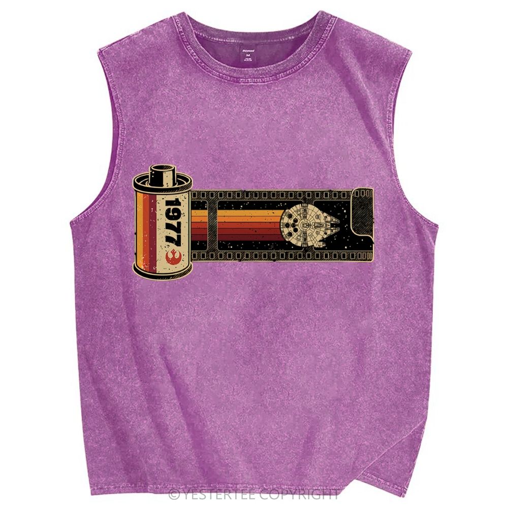 Unisex Printed Washed Tank Top 2607004584