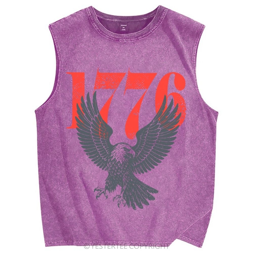 Unisex Printed Washed Tank Top 2607004607