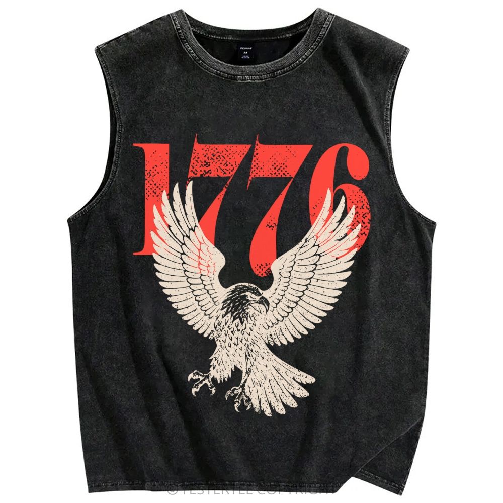 Unisex Printed Washed Tank Top 2607004607