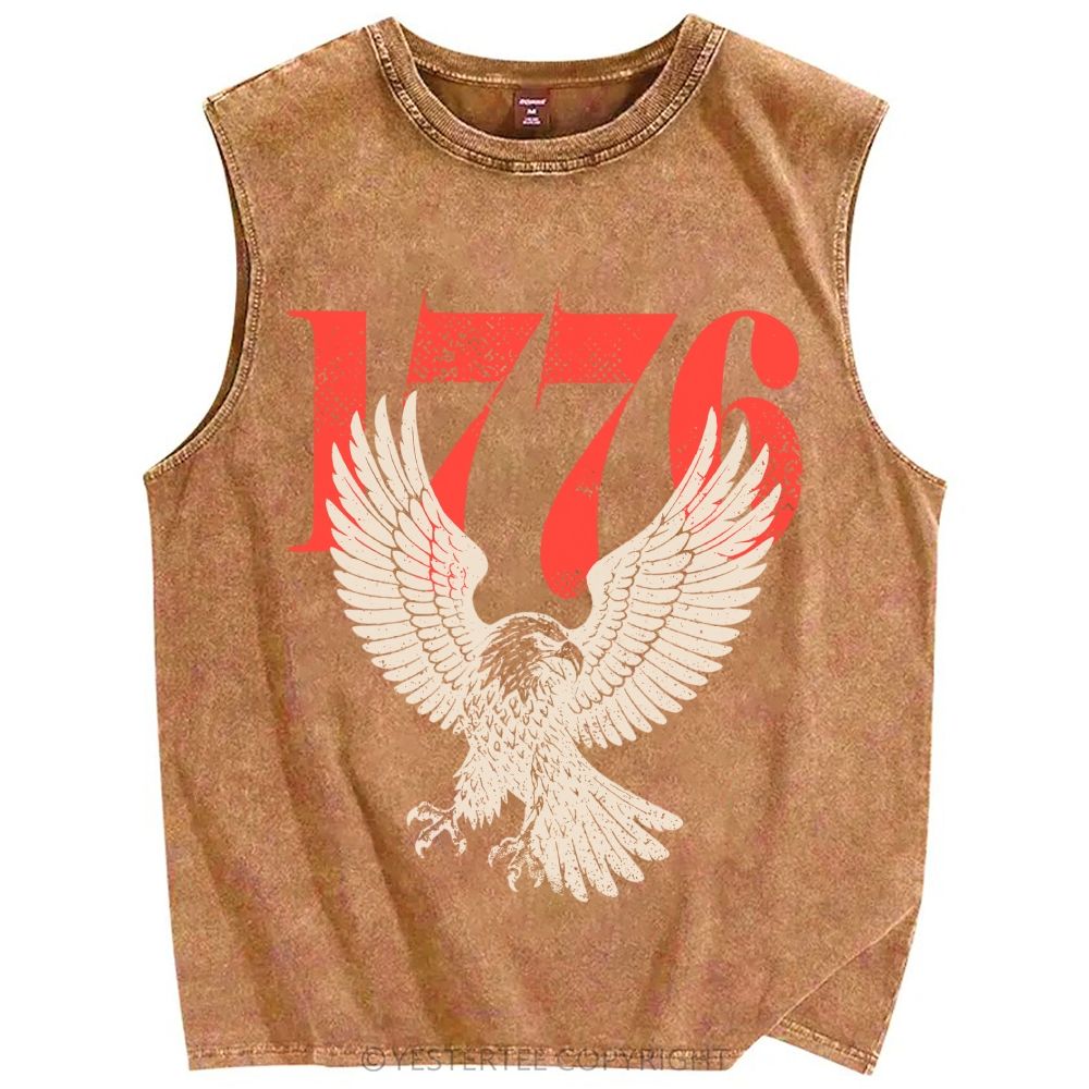Unisex Printed Washed Tank Top 2607004607