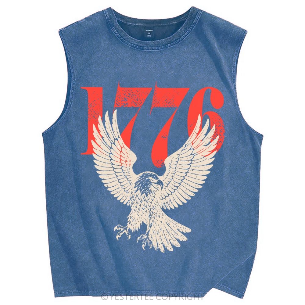 Unisex Printed Washed Tank Top 2607004607