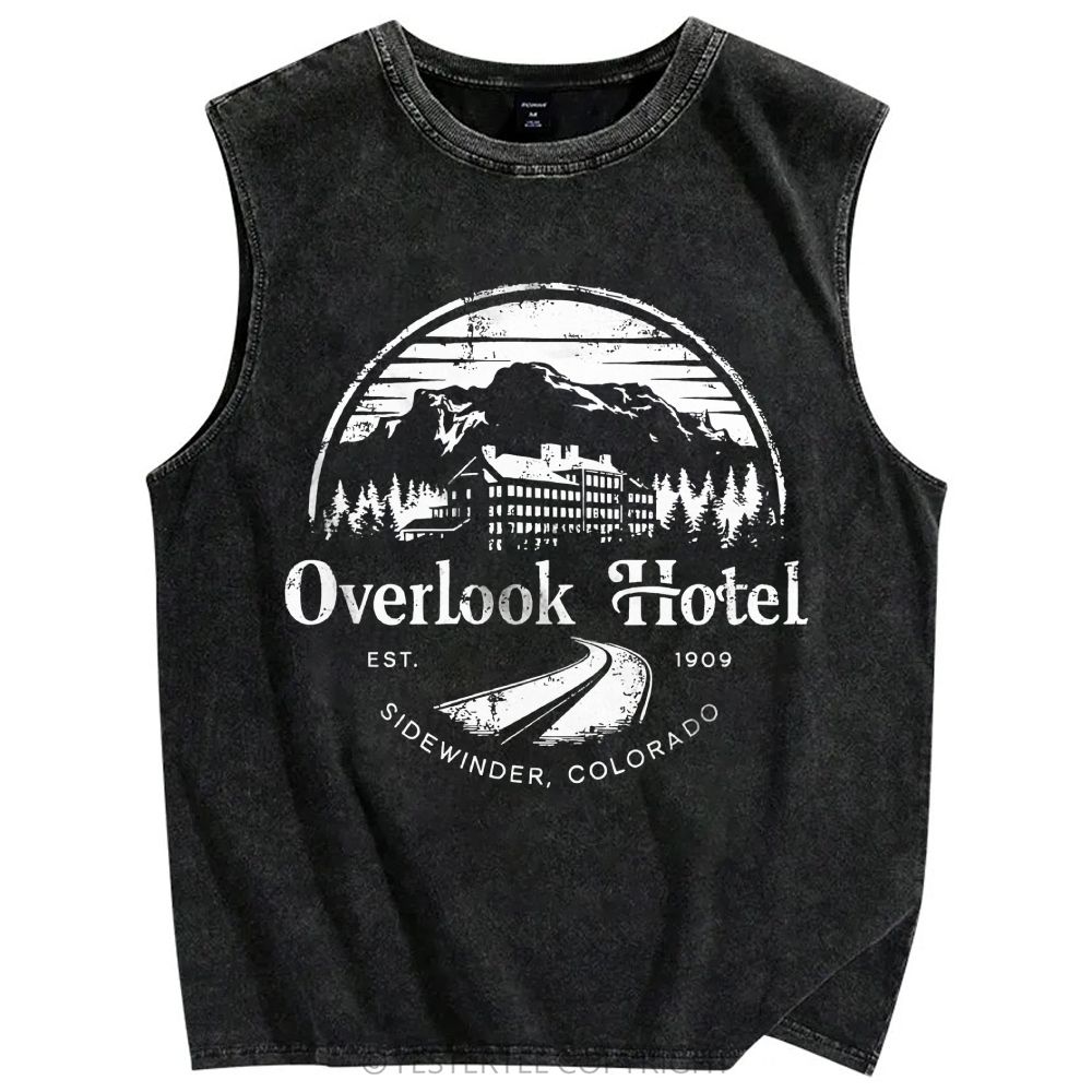 Unisex Printed Washed Tank Top 2607004640