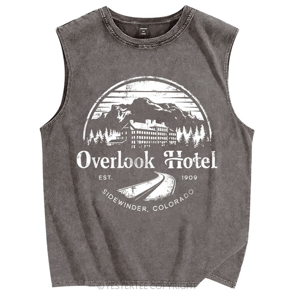 Unisex Printed Washed Tank Top 2607004640