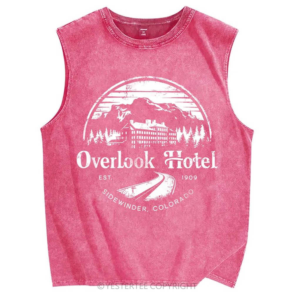 Unisex Printed Washed Tank Top 2607004640