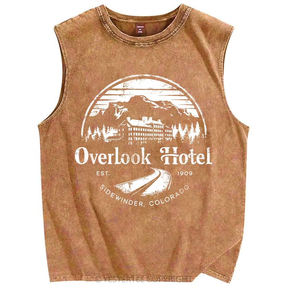 Unisex Printed Washed Tank Top 2607004640