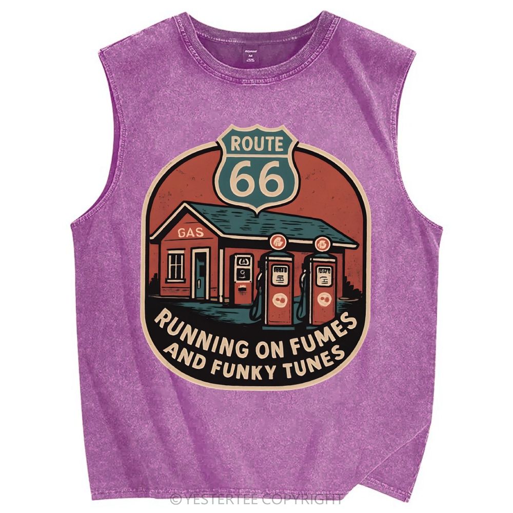 Unisex Printed Washed Tank Top 2607004650