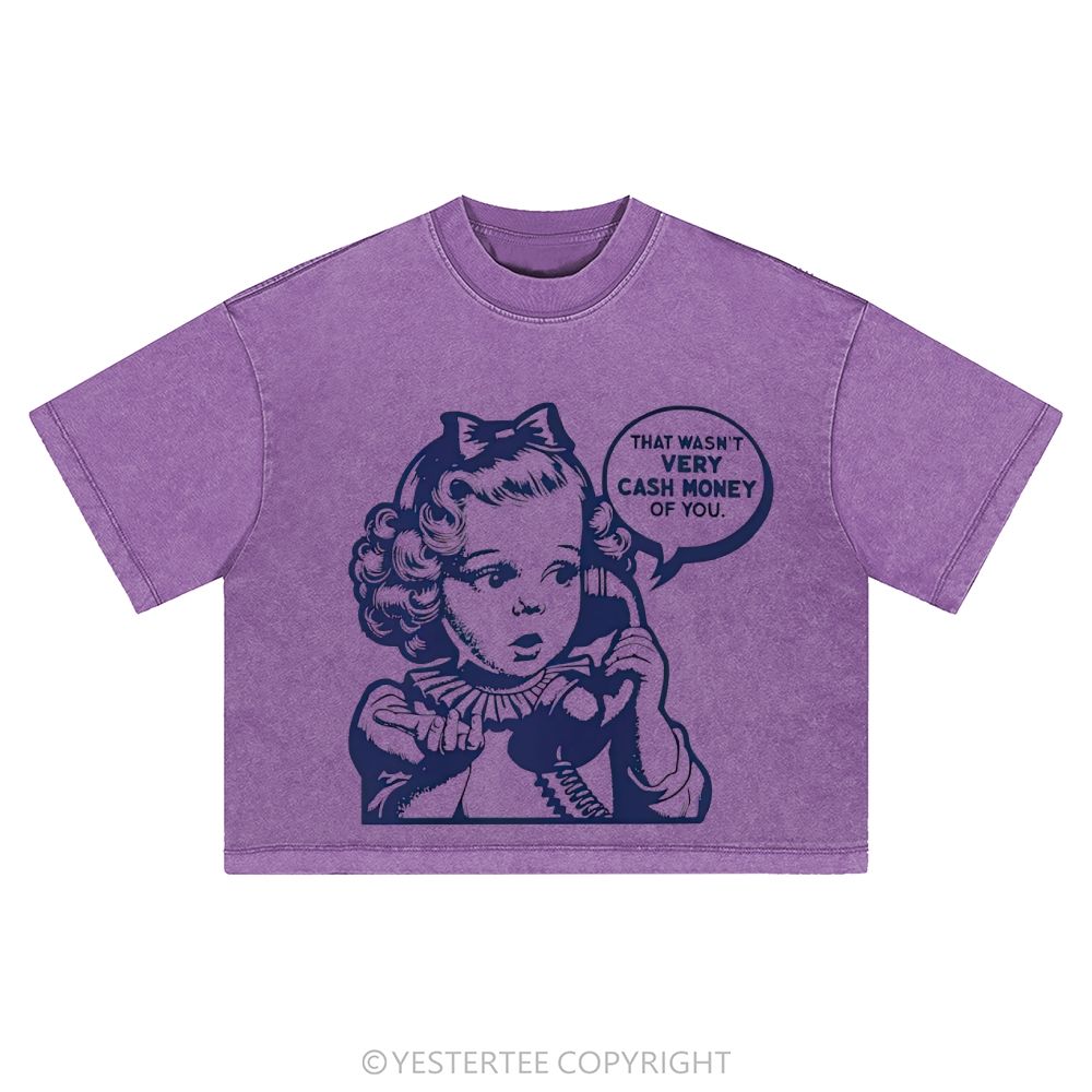 Washed Cropped T-Shirt 2607004662