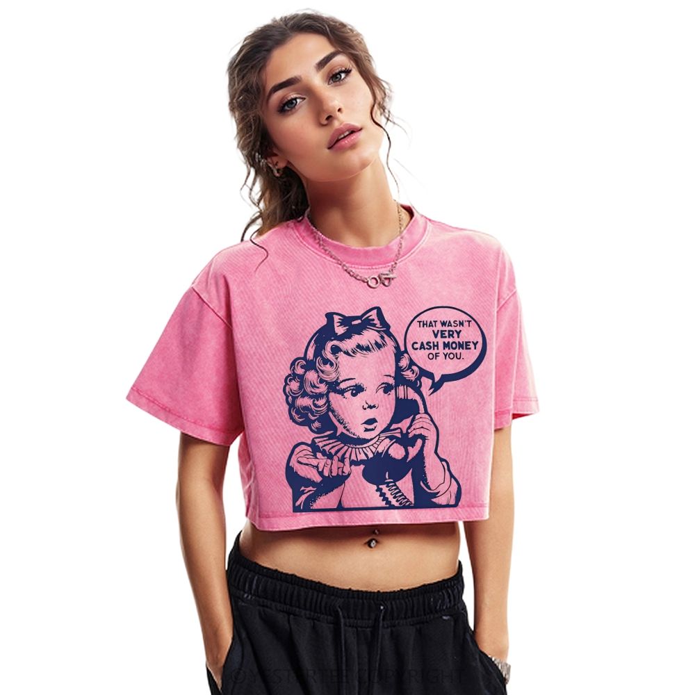 Washed Cropped T-Shirt 2607004662
