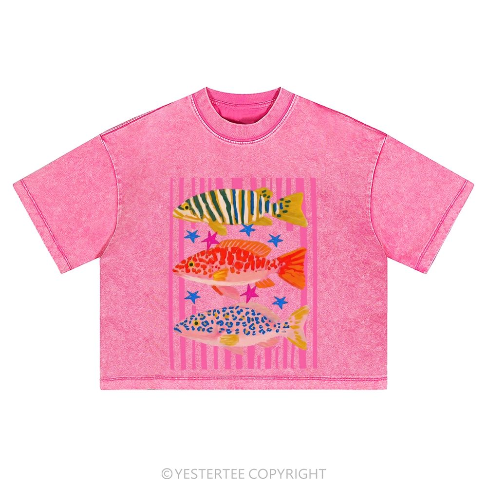 Washed Cropped T-Shirt 2607004665
