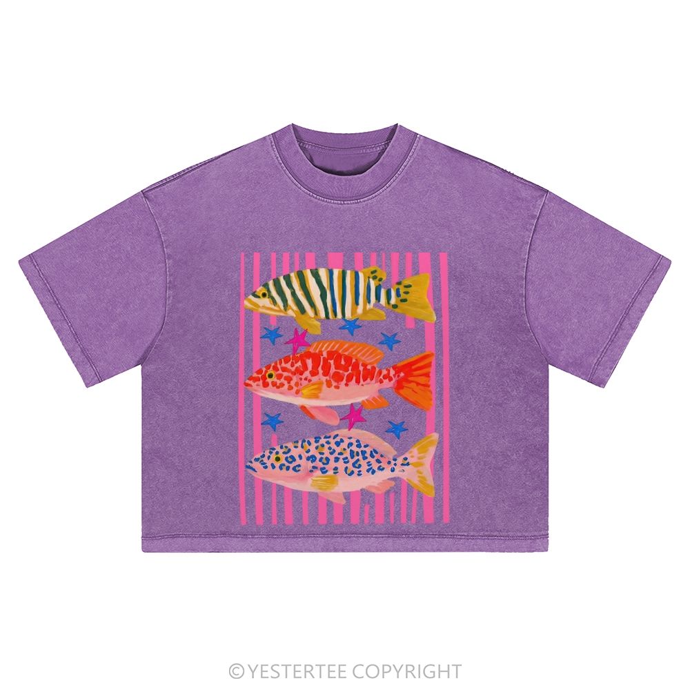 Washed Cropped T-Shirt 2607004665