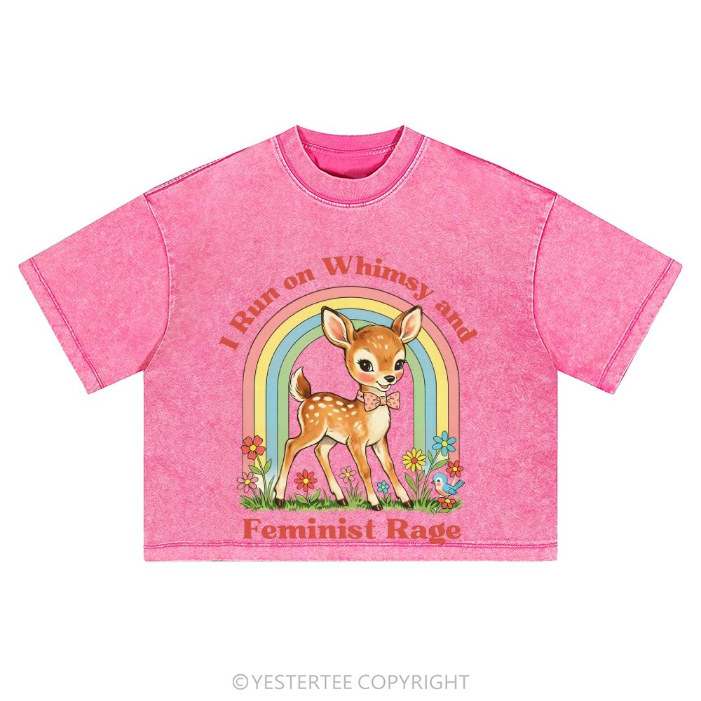Washed Cropped T-Shirt 2607004666
