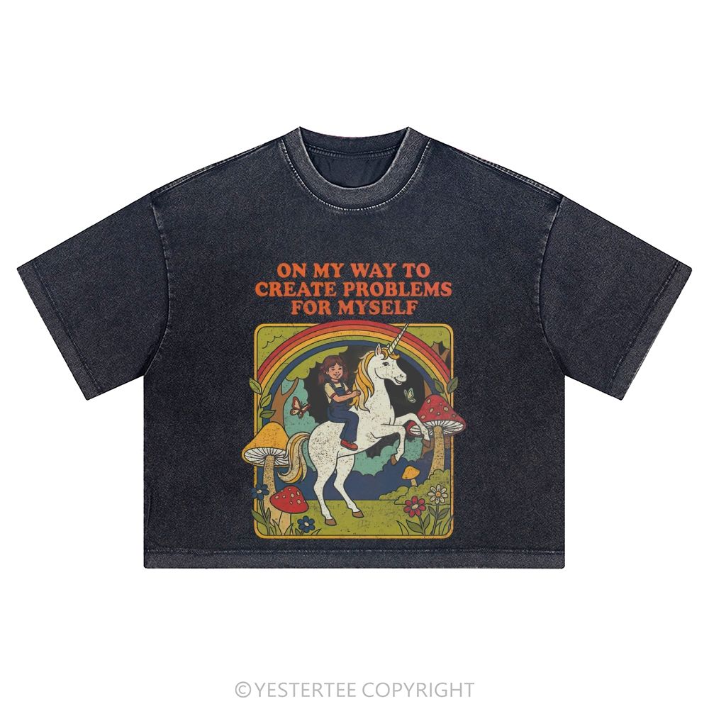 Washed Cropped T-Shirt 2607004668