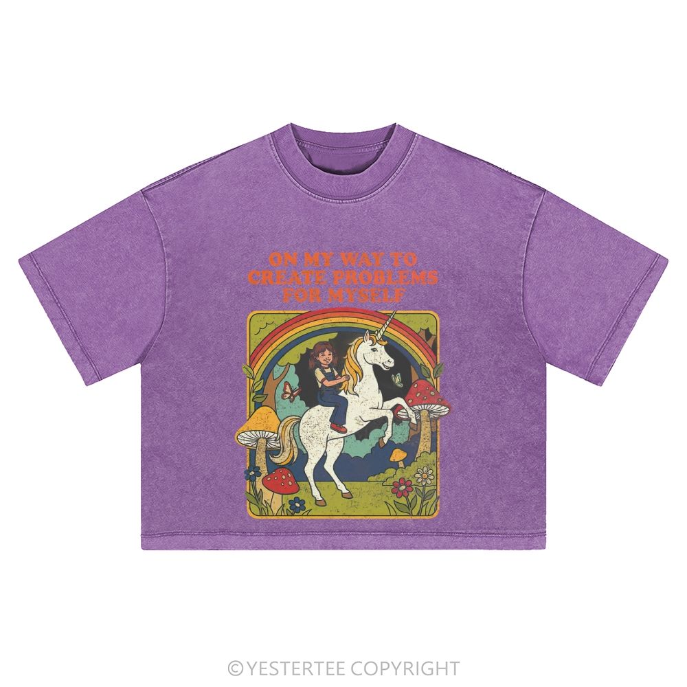 Washed Cropped T-Shirt 2607004668