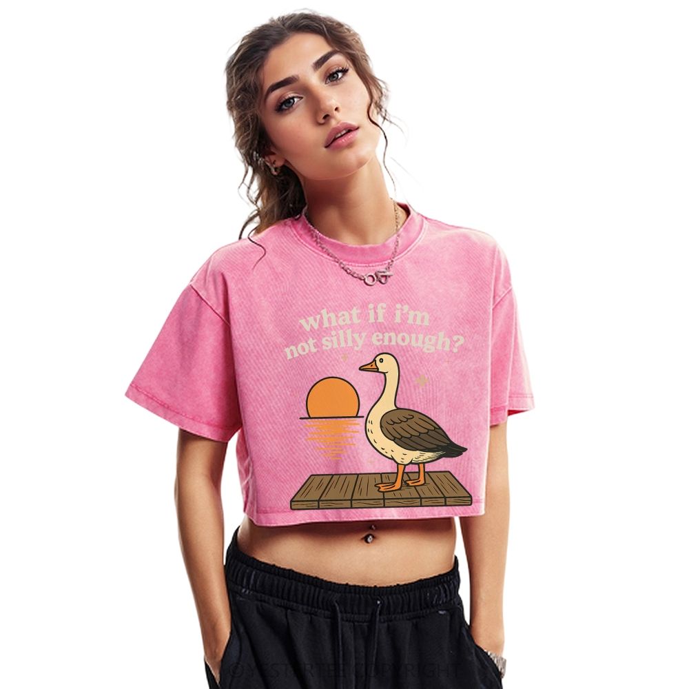 Washed Cropped T-Shirt 2607004670