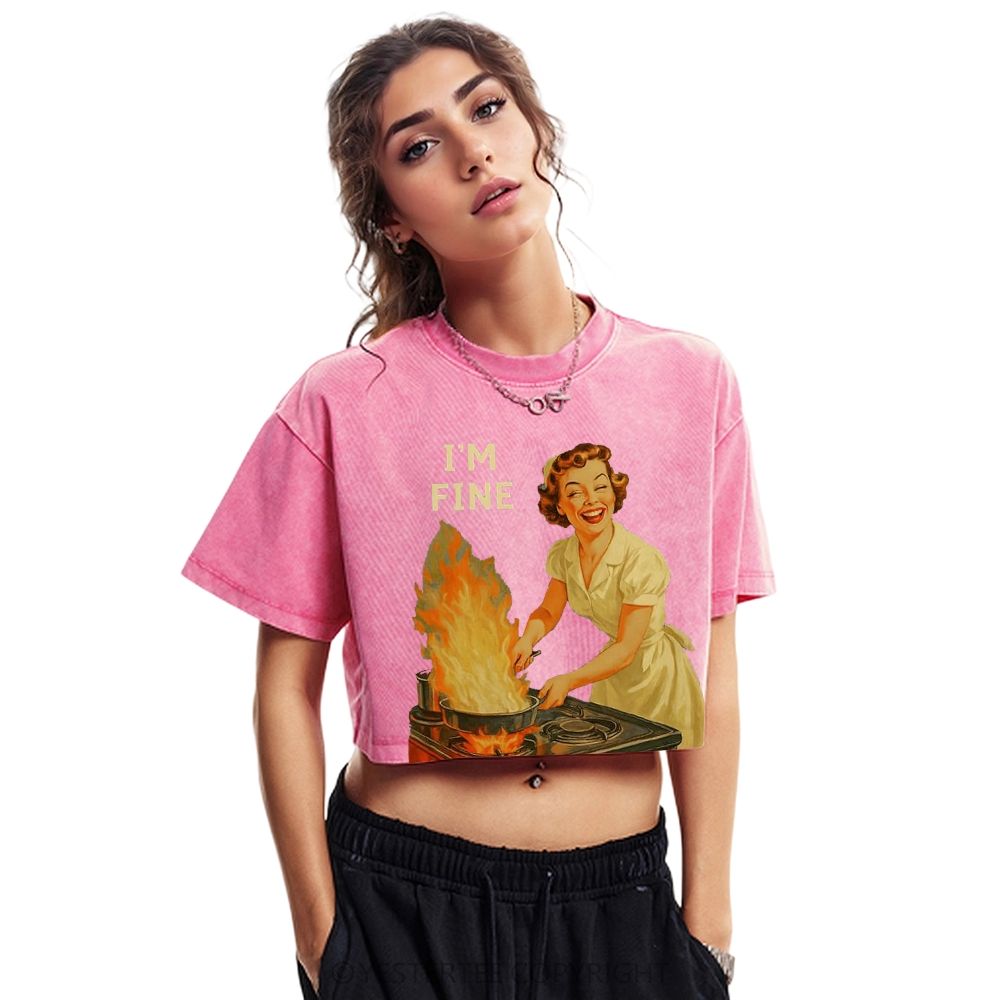 Washed Cropped T-Shirt 2607004679