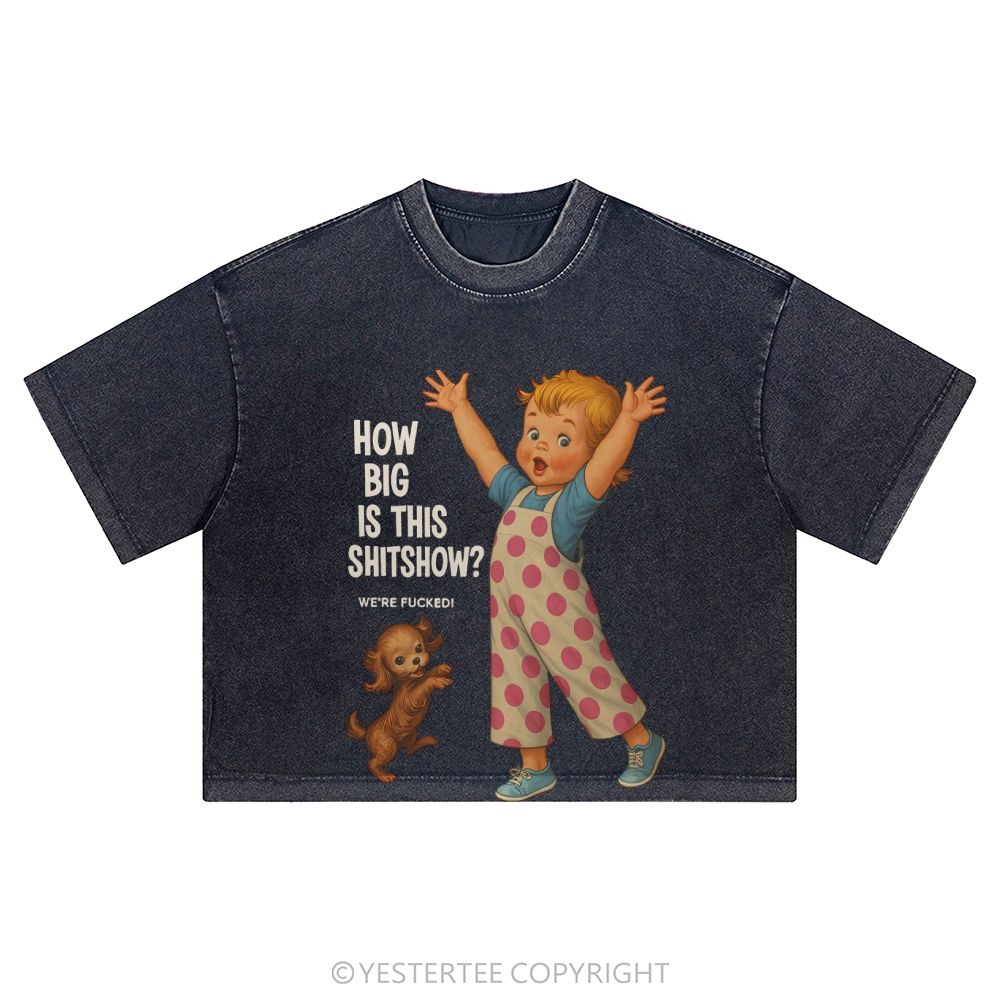 Washed Cropped T-Shirt 2607004698
