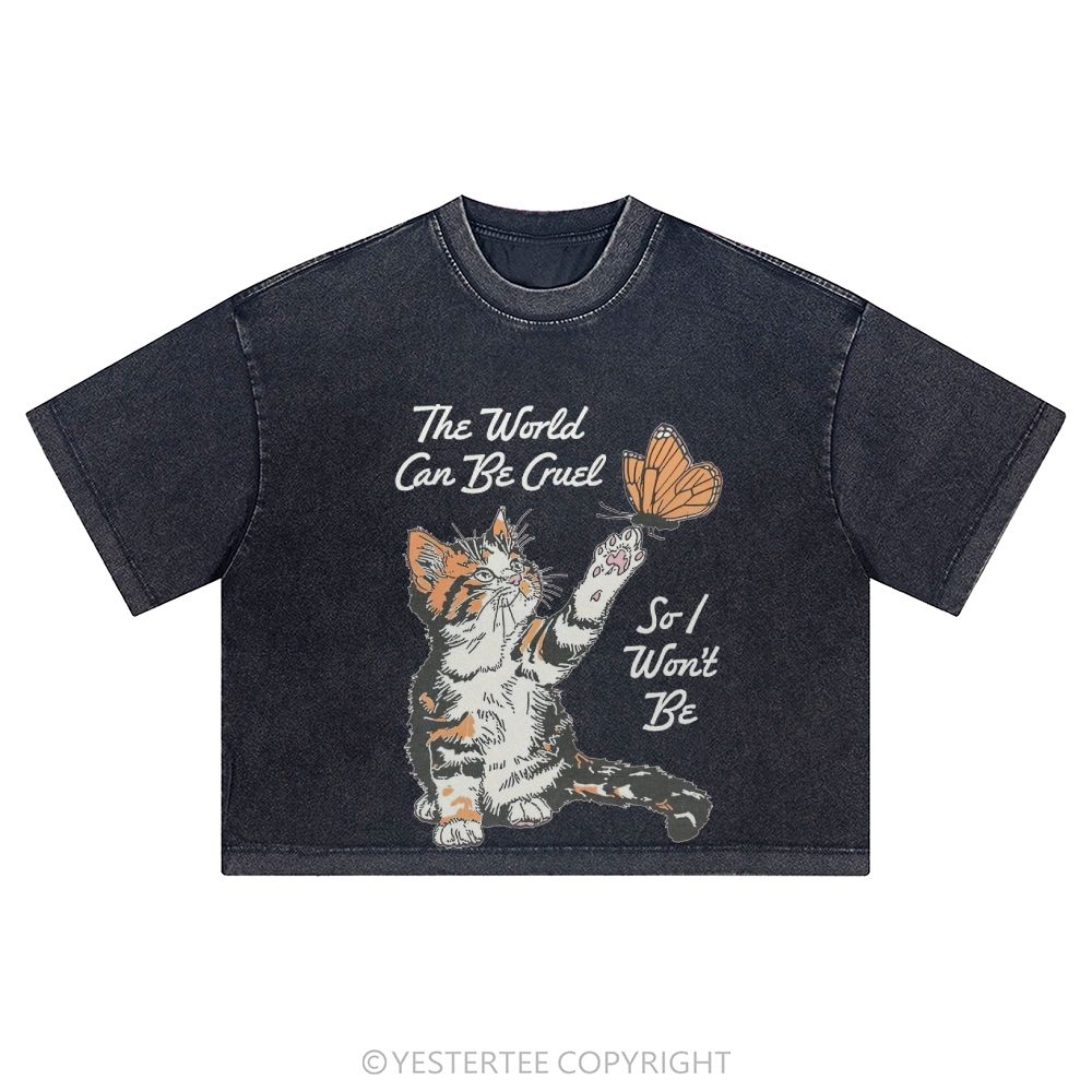 Washed Cropped T-Shirt 2607004793