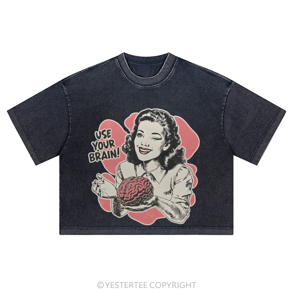 Washed Cropped T-Shirt 2607004796