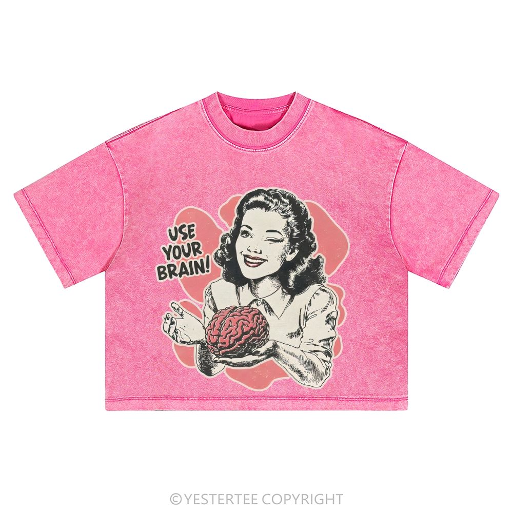 Washed Cropped T-Shirt 2607004796