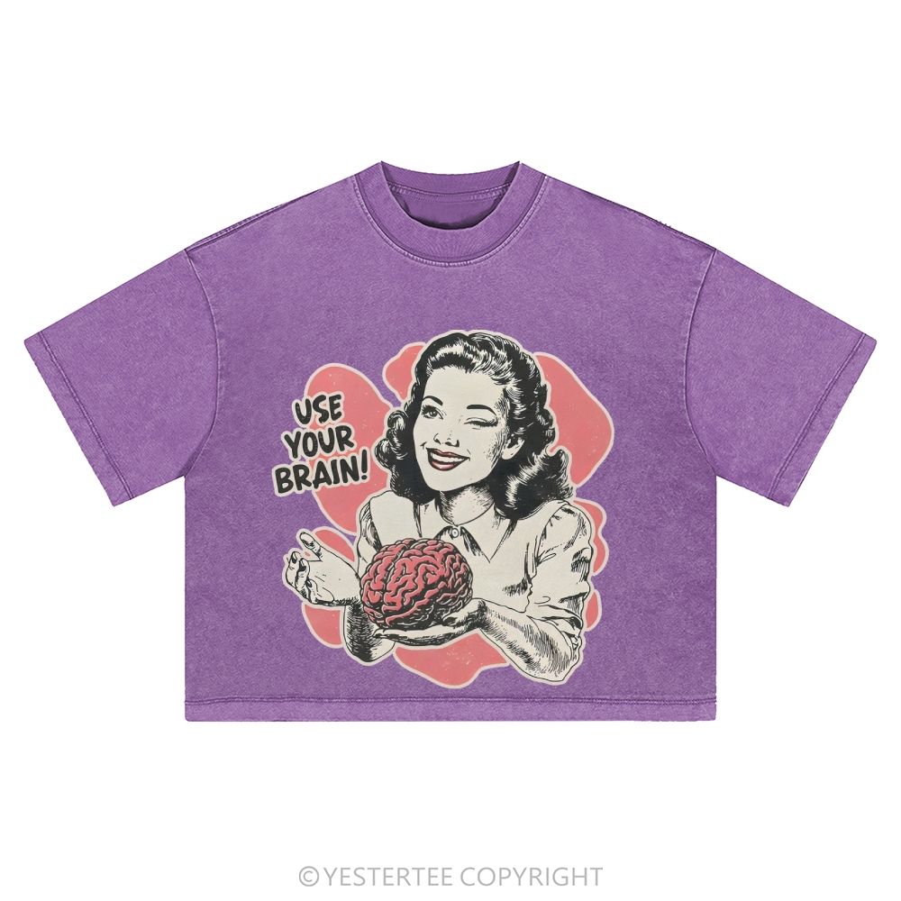 Washed Cropped T-Shirt 2607004796