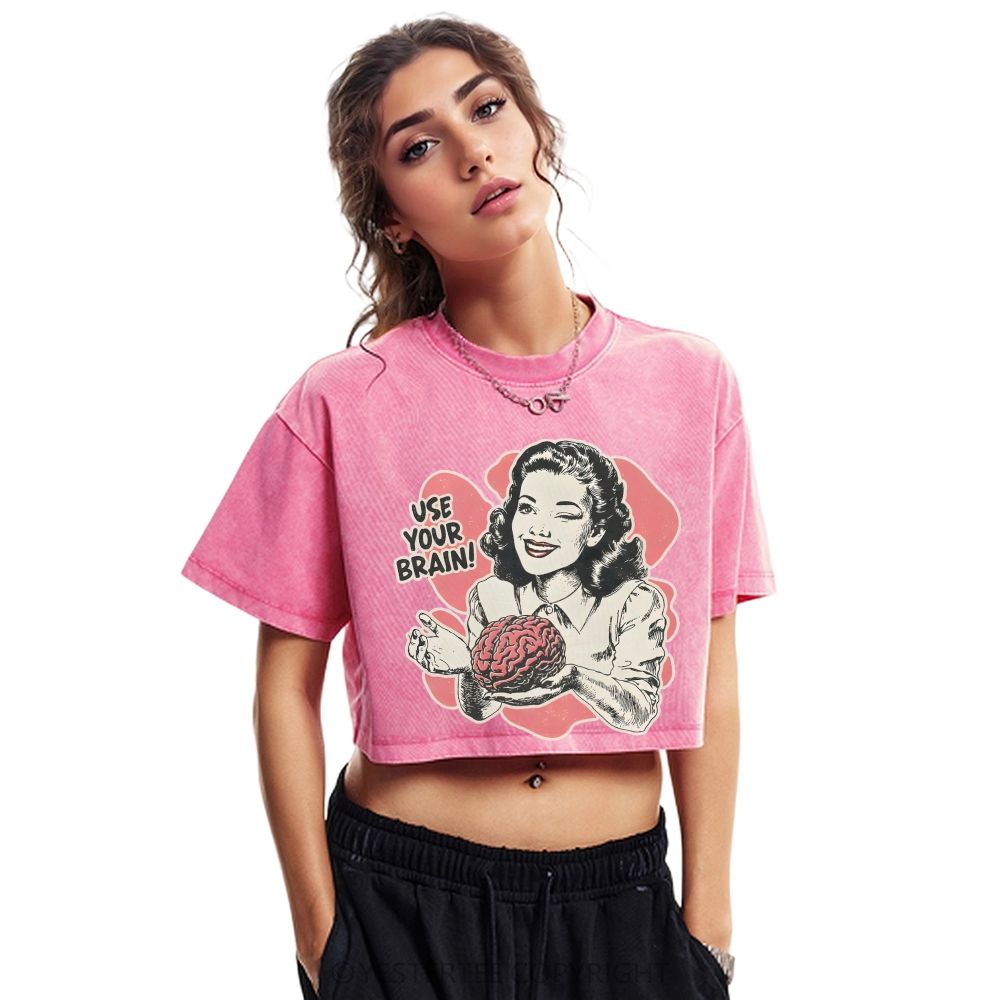Washed Cropped T-Shirt 2607004796