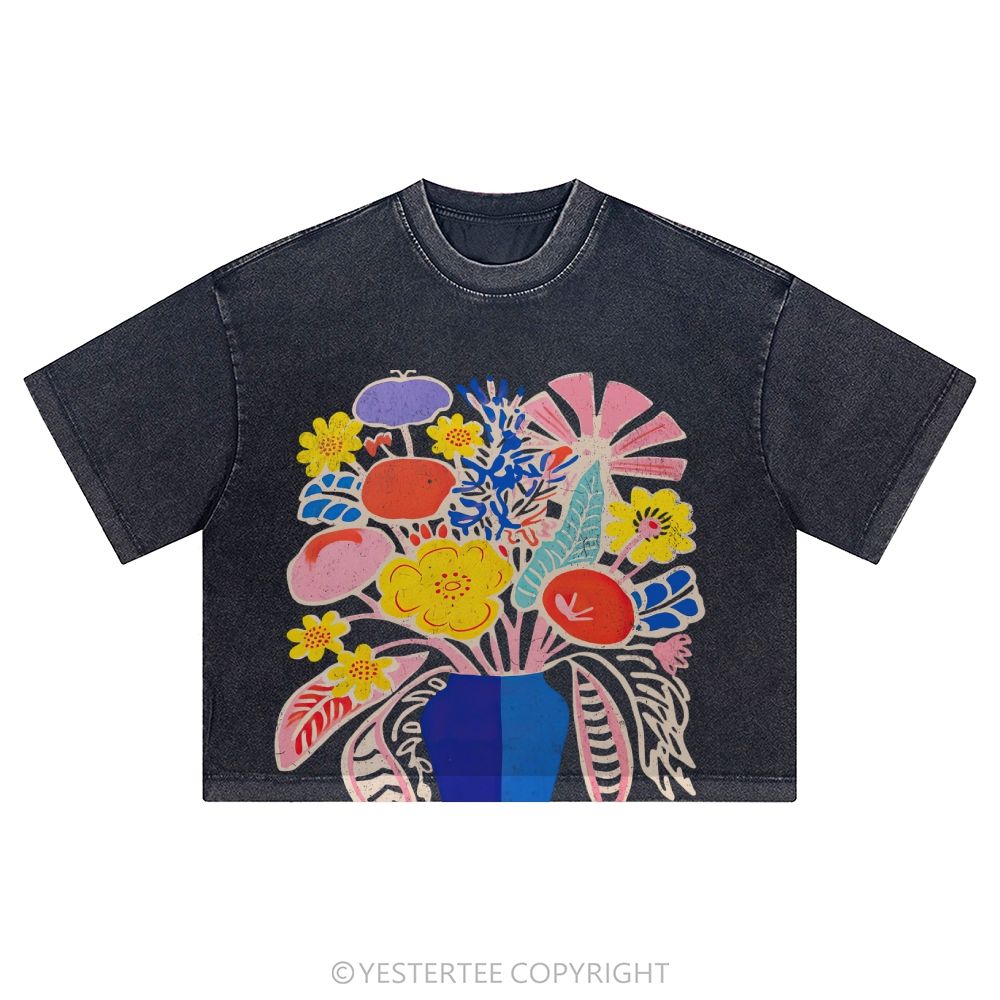 Washed Cropped T-Shirt 2607004871