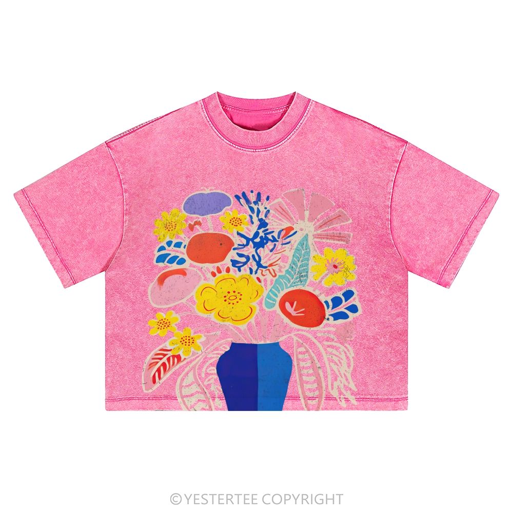Washed Cropped T-Shirt 2607004871