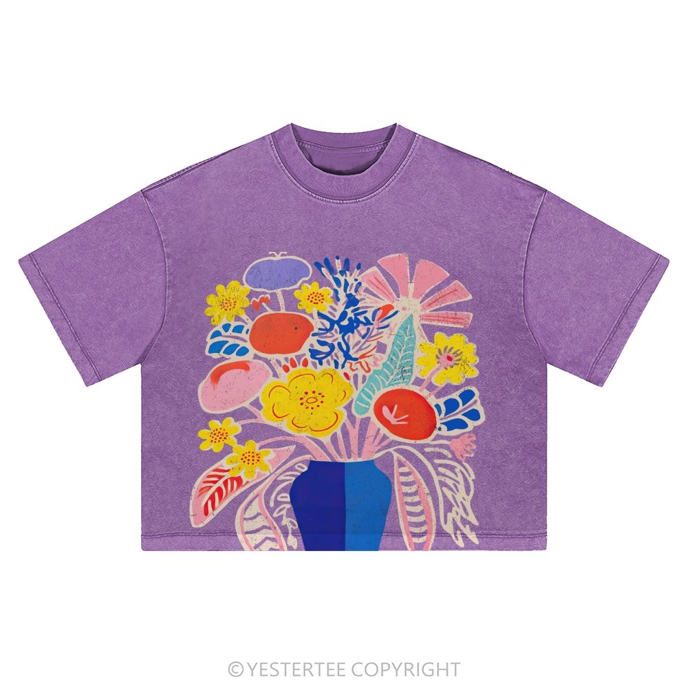 Washed Cropped T-Shirt 2607004871