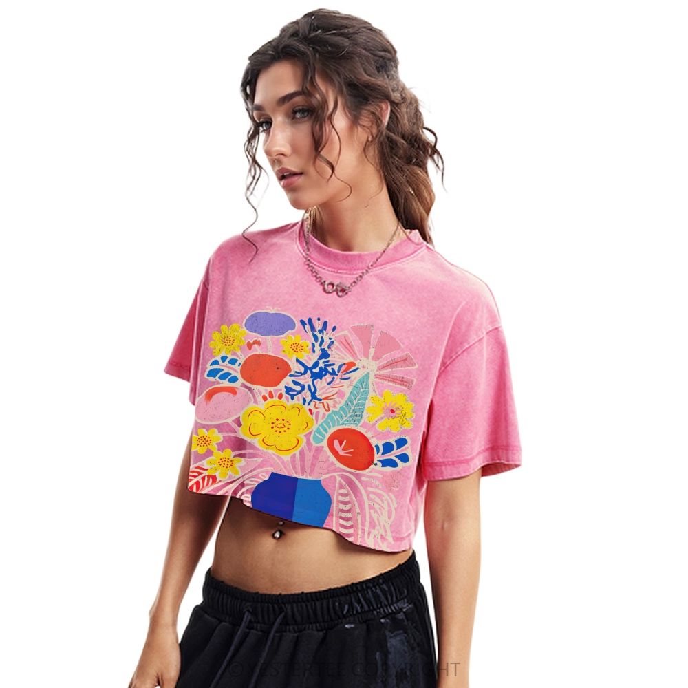 Washed Cropped T-Shirt 2607004871